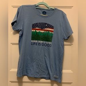 Life is Good Crusher Tee, classic fit, size Lg